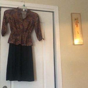 Silky dress 70s style